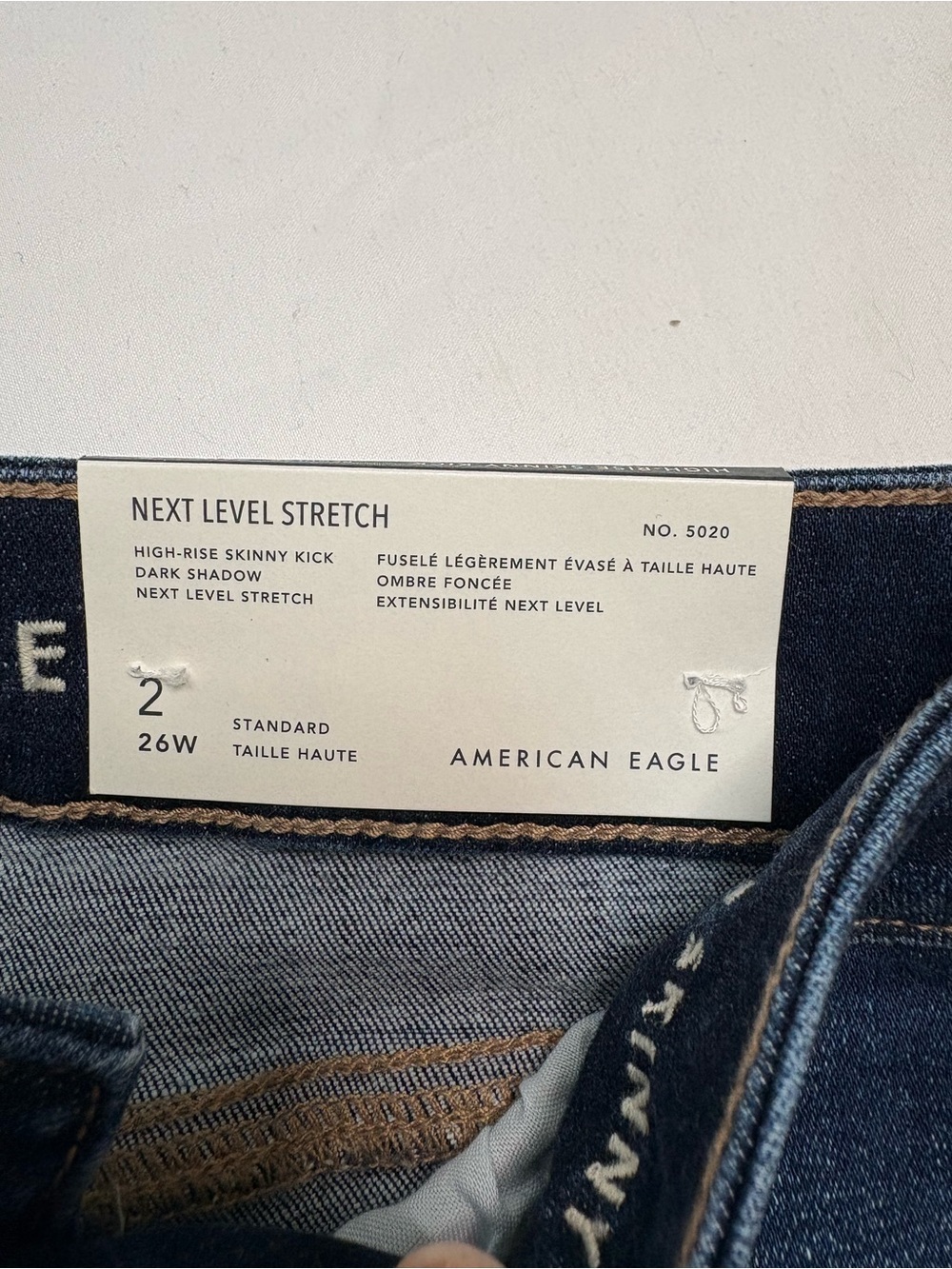 NWT American Eagle High Rise Skinny Kick Flare Jeans Size 2 26W - Picture 5 of 10